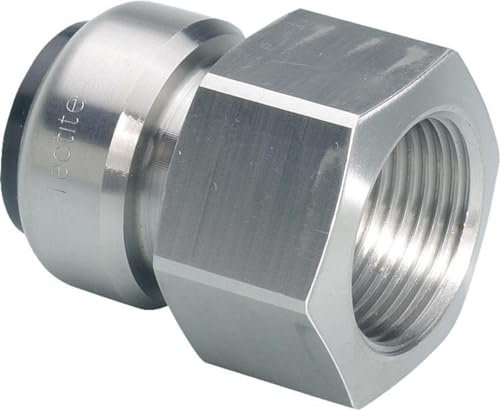 Edelstahl Steckfitting Tectite Übergangsmuffe 18 mm auf IG Rp 1/2, TS270G