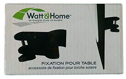 Watt & Home Fijación de Mesa para antorcha Solar
