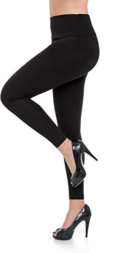 FUTURO FASHION Baumwolle Leggings für Frauen I Leggings für Damen Hohe Taille I Sportleggings Damen Bauchkontrolle I Figurformende Damen Leggings Sport Yoga Lässige Stretchige Baumwollleggings