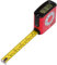 eTape16 Mètre à ruban électronique numérique - Pour une mesure précise - Outil de construction gain de temps - Plastique polycarbonate rouge - 3 fonctions de mémoire - 4,6 m