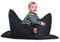 sunnypillow S Sitzsack, Outdoor & Indoor 100 x 70 cm mit 60L Styropor Füllung Sessel für Kinder & Erwachsene Sitzkissen Sofa Beanbag viele Farben und Größen zur Auswahl Schwarz