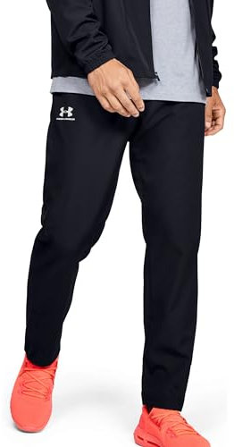 Under Armour Vital Woven Pants, atmungsaktive Sporthose, winddichte Jogginghose Herren, Schwarz (Black / Black / Onyx White) , M