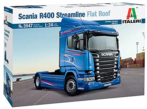 Italeri 3947 - 1:24 Scania R400 Streamline (Flat Roof), Modellbau, Bausatz, Standmodellbau, Basteln, Hobby, Kleben, Plastikbausatz