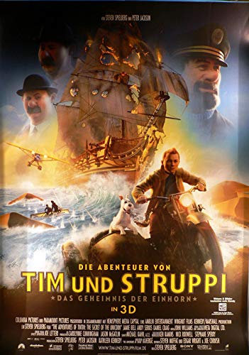 Tim und Struppi - Das Geheimnis der Einhorn - Filmposter 120x80cm gerollt