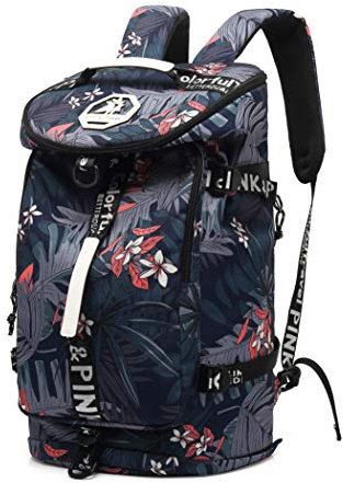 Kalesi Leichter Reiserucksack, wasserdicht, für College, Sport, Fitnessstudio - Blau - X-Large