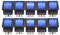 10 unidades 6 pines azul plástico interruptor basculante con luz Iluminado azul para electrodomésticos máquinas herramientas KCD4 AC 16A 250V AC 20A 125V