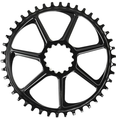 XCX Ultralight Guidering Direct Mount Kettenblatt – 40 Zähne – Offset Boost 5 mm – Schwarz – kompatibel mit 10/11/12 V