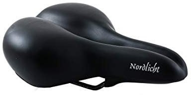 P&P pro cycling P&P Bequemsattel 'Nordlicht Feder 820', Uni, 260 x 210 mm, 645 g, schwarz