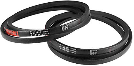 sourcing map 2Stk A1778 Keilriemen, A Profil Gummi Antriebsriemen 1778mm Innenumfang