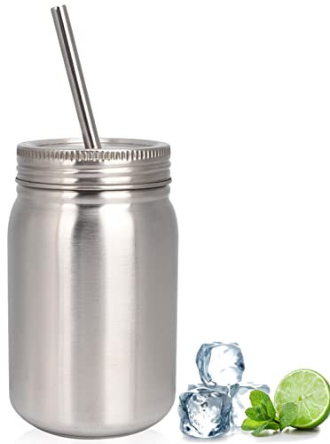 25 oz 700ml Tumbler Stainless Steel Vacuum Insulated Coffee Cup Travel Mug with Lid and Straw for Hot and Cold Drinks