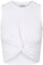 Noisy may Damen 3er Set Einfarbiges Crop Top Ärmelloses Oberteil mit Knoten-Detail Stretch NMTWIGGI