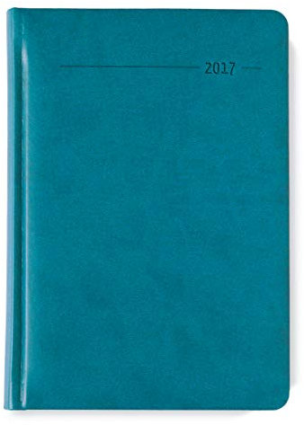 Buchkalender Tucson türkis 2023 - mit Registerschnitt - Büro-Kalender A5 - 1 Tag 1 Seite - 416 Seiten - Tucson-Einband - Alpha Edition