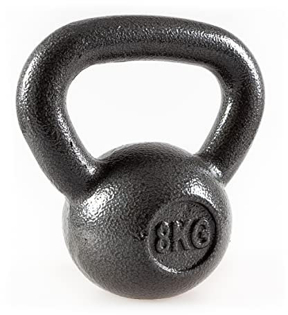 Bestfor 8kg Cast Iron Kettlebells, Ideal for Home Gym Exercise Training Weights for Fitness and Strength, Easy Grip Kettlebell Anti Roll Design 8 Kg Weight. Fitness Chart…