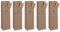 Sigel GT042/5 Flaschen-Geschenktüten aus Kraftpapier, 5er Set, 35 x 10 cm, braun, Christmas with apples, Papier-Geschenktaschen Weihnachten