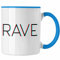 Trendation - Rave Tasse Tekk HardTekk Raven Geschenk Techno Fans (Blau)