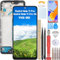 YHX-OU 6.67'' Nero+Telaio AMOLED Schermo Completo per Xiaomi Redmi Note 11 PRO Redmi Note 11 PRO 5G ​LCD Display Touch Screen Digitizer Ricambio Assembly con Strumento + Vetro temperato