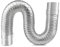 HOFFTI Stainless Steel Flue Pipe for Wood Burning Stoves - Flexible Exhaust Chimney Pipe for Tent and Camping Stoves - Adjustable Vent Hose (Color: 100cm, Size:)