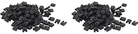Grendly 240 Stück 2,54 mm Standard PCB Shunts kurze Mini Jumper Cap Connector