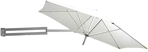 CHEMYO Wandhalterung für den Außenbereich, Terrassenschirm – außerhalb des Gartens, Balkon, neigbarer Sonnenschirm, Aluminiumstange, Ø 7 Fuß / 220 cm
