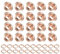 METALLIXITY Ösen mit Unterlegscheiben (11 x 6 x 5mm) 100Pack Eisen Tüllen Kit Beschichtung - für Leder Leinwand Kleidung Basteln Kunsthandwerk Herstellung Rosé Ton