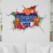 3D Optik WANDTATTOO 60x44 cm - selber gestalten - individuell - personalisiert mit Foto - Wunschtext - Dekoration Fensterfolie Wandaufkleber Kinderzimmer Wohnzimmer Schlafzimmer Küche Badezimmer