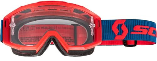 Scott Split OTG MX Goggle Cross/MTB Brille rot/klar Works