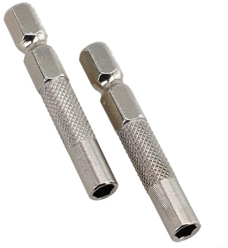Schraubendreher-Adapter, Sechskantschaft, 6,35 mm Einsatz-Bit-Adapter auf 4 mm Elektro-Schraubendreher-Steckschlüsselhalter, Sechskant-Verlängerungsadapter (10 Stück)