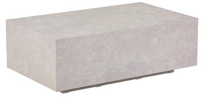 Hela Tische, Couchtisch, Beistelltisch, Cube, Holzwerkstoff, Dekor Marmor Beige, 100x60x35cm