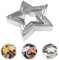 5 Pcs Star Cookie Cutters Set,Star Cutters for Baking Stainless Steel,Five-Pointed Star Shaped Biscuit Molds,Cutter Christmas Baking Star Molds,Star Cutters for Kids Chrismas,Holiday Party