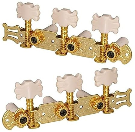 2 Stück Stimmwirbel, Gitarren-Stimmwirbel 3L + 3R, Mechaniken für Gitarrensaiten, Stimmgeräte Ersatzteile für Akustikgitarren
