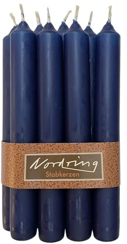 Nordring 8 Stabkerzen nachtblau 2,2 x 18 cm hoch