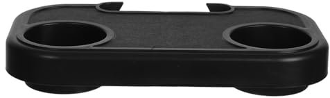 Garneck Strandkorb-Getränkehalter Tragbarer Becherhalter Camping Becherhalter Outdoor Getränkehalter Klappstuhl Ablage Strandstuhl Trinkhalter Wasserbecherhalter Stuhlzubehör Plastik Black