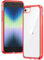 Voyahülle Clear Case for iPhone SE 2020/2022, 7/8, Ultra Thin Shockproof TPU Cover, Anti-Yellowing Crystal Clear Phone Case for Apple iPhone SE 2nd 3rd Generation - Red