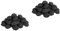 ifundom 2 Confezioni BBQ Strumento Carbon carbone accessori per grigliate grigliare mattonella del calzante attrezzi per barbecue accendifuoco da campeggio BBQ Charcoal Nero
