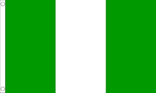 Bandera de Nigeria gigante de 8 x 5 pies FlagSuperstore