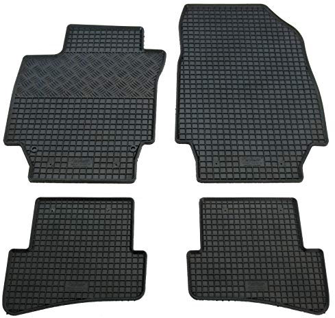 Gummi Fußmatten Set, 4teilig, Gummifußmatten Gummimatten Matten