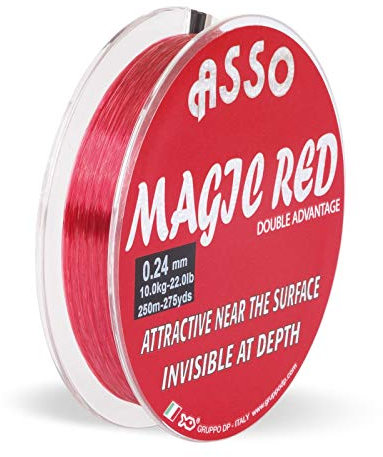 ASSO Angelschnur Monofil Profi - Magic Red Mono 1000m 0,18mm 3,00kg