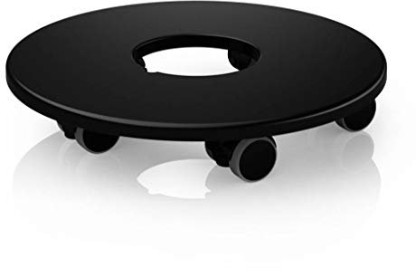 Lechuza Rolluntersatz 'Classico/Quadro 50', schwarz, Ø 30 cm