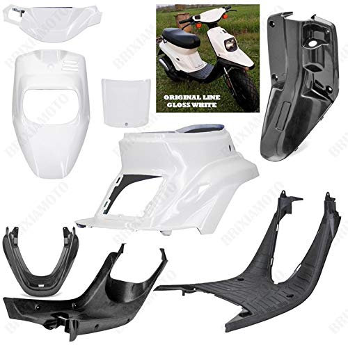 KIT 4 SCOCCHE BIANCO LUCIDO + 4 NERO NEUTRO BOOSTER SPIRIT BW'S ORIGINAL '88/'03
