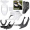 KIT 4 SCOCCHE BIANCO LUCIDO + 4 NERO NEUTRO BOOSTER SPIRIT BW'S ORIGINAL '88/'03