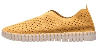 Ilse Jacobsen HORNBÆK | Flache Damen-Schuhe | Slip-On Sneaker mit Recyceltem Mikrofaser-Material und Rutschfester Natur-Gummisohle | Tulip3275 | Leicht Atmungsaktiv Umweltfreundlich | Yellow | 36