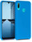 kwmobile Cover per Huawei P Smart (2019) Custodia - Back Case per Smartphone in Silicone TPU - Protezione Gommata - blu radiante