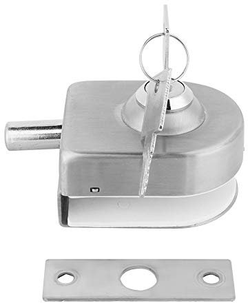 Serratura per Porta in Vetro, Apri Porta in Acciaio Spazzolato, Disegno a Filo Completo Con Acciaio Inossidabile per Accessori da Bagno Domestici