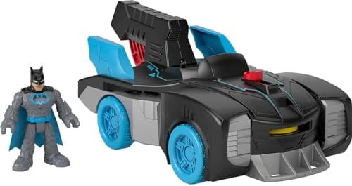 Fisher-Price Imaginext DC Super Friends Bat-Tech Batmobile, Transforming Push-Along Vehicle with Light-Up Batman Figure for Kids Ages 3-8 - GWT24