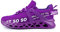 ERLINGO Womens Mens Scarpe da corsa antiscivolo traspirante scarpe sportive atletica lama antiscivolo tennis moda scarpe da ginnastica assorbimento degli urti traspirante scarpe da passeggio, Viola