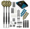 KOTO - Konverter Messing Set Inkl. 100 Micron Flights (55 mm + 8,6 mm), 3 Add-a-G.e, 6 Softtips, 3 Steeltips (Konverterspitzen), 21 Shafts (Nylon)