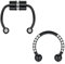 Longita Septum Piercing Chirurgenstahl 16G Damen Hufeisen Piercing Nase Septum Ring Fake Septum Piercing Non Piercing Faux Septum Nasenring Schwarz
