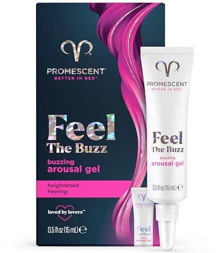 Promescent Buzzing Gel for Women – Arousal Enhancing Intimate Lubricant, Non-Sticky & Long-Lasting, Personal Lube for Increased Heightened Feeling, 75 Uses (15ml)