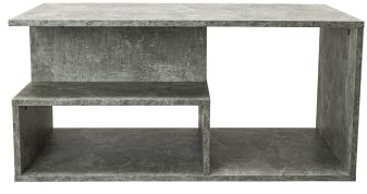 SIENNE - Coffee table - Industrial style - Imitation concrete -90x51x43 cm - Coffee table
