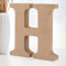 Darryy 10cm Stehende Holzbuchstaben, Log Natural Große Holzbuchstaben zum Basteln, unbehandelte Holzdekorationen für Zuhause, Wand, Party, Dekoration, DIY-Projekte (H)